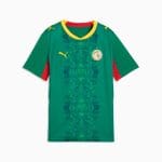 Segunda equipación de fútbol de Senegal 2026 para niños. Camiseta oficial para los pequeños aficionados de los Leones de la Teranga.