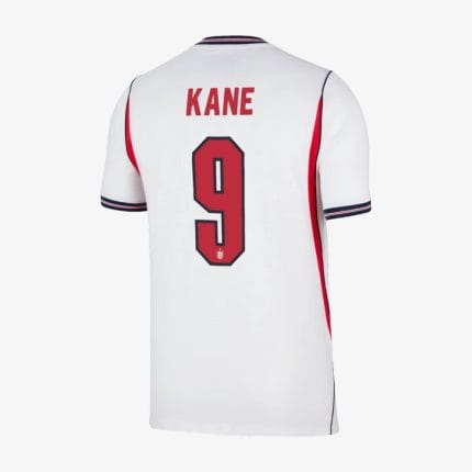 Camiseta primera equipación de Inglaterra 2026 para adulto con el dorsal oficial de Harry Kane. Uniforme para el Mundial.