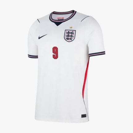 Camiseta primera equipación de Inglaterra 2026 para adulto con el dorsal oficial de Harry Kane. Uniforme para el Mundial.