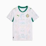 Camiseta de la primera equipación de Senegal para mujer, temporada 2026. Vista frontal de la prenda con todos sus detalles.
