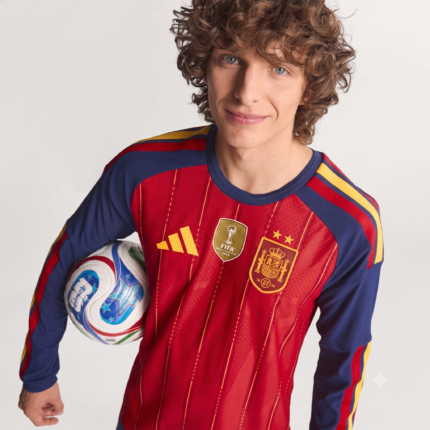 camiseta version jugador manga larga españa 2 estrellas 2026