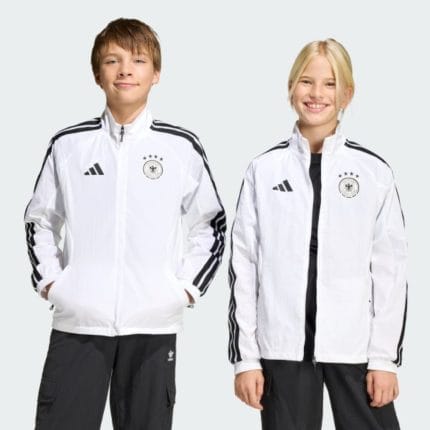 Chándal de entrenamiento de Alemania 2026 para niño. Conjunto oficial de chaqueta y pantalón para los jóvenes aficionados.