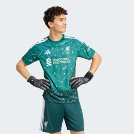 Camiseta de portero del Liverpool FC para la temporada 2026-2027. Vista frontal de la equipación oficial para guardameta.