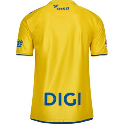 Camiseta de la primera equipación de la UD Las Palmas para la temporada 2026/27. Versión para adulto en amarillo y azul.
