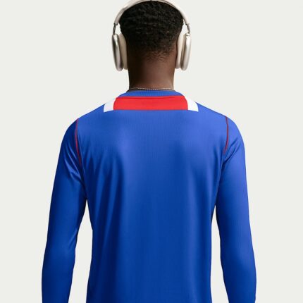 Camiseta de manga larga del PSG para la temporada 26/27. Primera equipación oficial para adulto en los colores tradicionales del club.