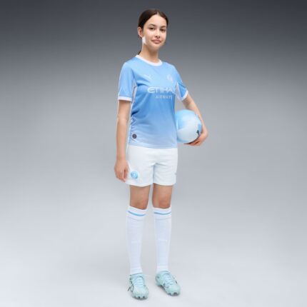 Camiseta de fútbol para mujer del Manchester City, temporada 26/27. Viste la primera equipación oficial de las Cityzens.