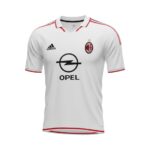 Camiseta retro AC Milan 2004/05 segunda equipación — vista frontal en maniquí