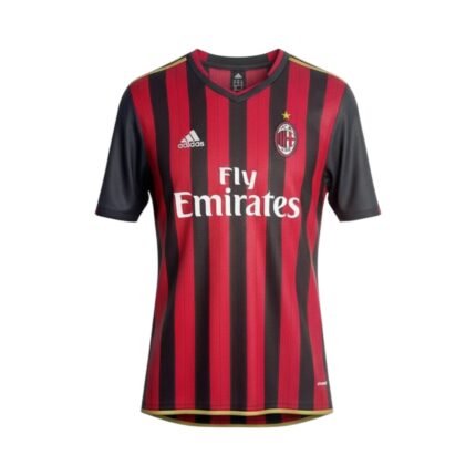 Camiseta retro AC Milan 2013/14 primera equipación — vista frontal en maniquí