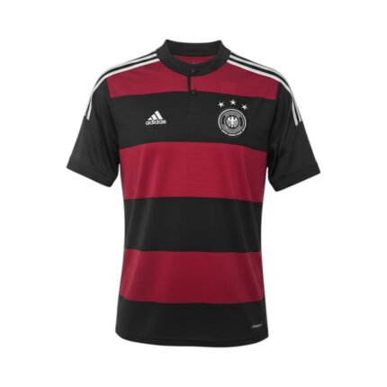 Camiseta retro Alemania 2014 segunda equipación — vista frontal en maniquí