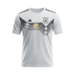 Camiseta retro Alemania 2018 primera equipación — vista frontal en maniquí