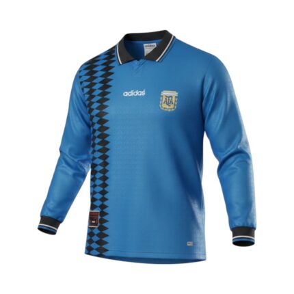 Camiseta retro Argentina 1994 segunda equipación manga larga — vista frontal en maniquí