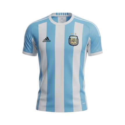 Camiseta retro Argentina 2010 primera equipación — vista frontal en maniquí
