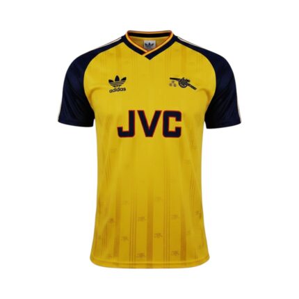 Camiseta retro Arsenal 1988/90 segunda equipación — vista frontal en maniquí