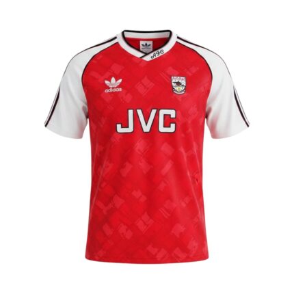 Camiseta retro Arsenal 1990-92 primera equipación — vista frontal en maniquí