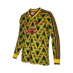 Camiseta retro Arsenal 1991/93 segunda equipación manga larga — vista frontal en maniquí
