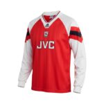 Camiseta retro Arsenal 1992/94 primera equipación manga larga — vista frontal en maniquí