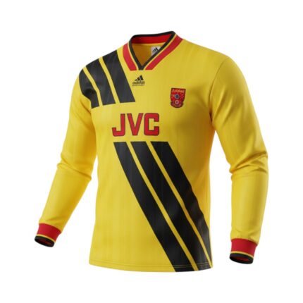 Camiseta retro Arsenal 1993/94 tercera equipación manga larga — vista frontal en maniquí