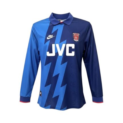 Camiseta retro Arsenal 1995-1996 segunda equipación manga larga. — vista frontal en maniquí