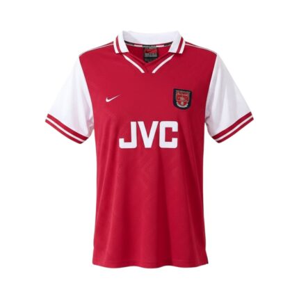 Camiseta retro Arsenal 1996/97 primera equipación — vista frontal en maniquí