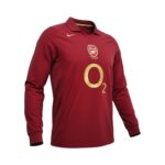 Camiseta retro Arsenal 2005/06 primera equipación manga larga — vista frontal en maniquí