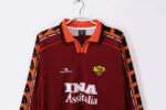 Camiseta retro AS Roma 1998/99 primera equipación manga larga — foto 7