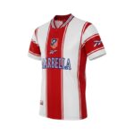 Camiseta retro Atlético de Madrid 1999/00 Primera Equipación — vista frontal en maniquí
