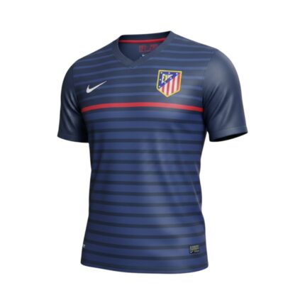 Camiseta retro Atlético de Madrid 2011/12 segunda equipación — vista frontal en maniquí