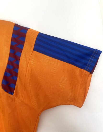Camiseta retro Barcelona 1989-92 segunda equipación naranja Meyba — foto 2