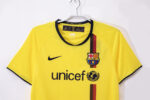 Camiseta retro del FC Barcelona, segunda equipación de la temporada 2008/09, color amarillo. — foto 11