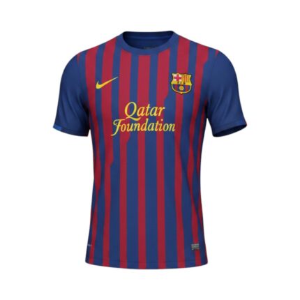Camiseta retro FC Barcelona 2011/12 Primera Equipación — vista frontal en maniquí