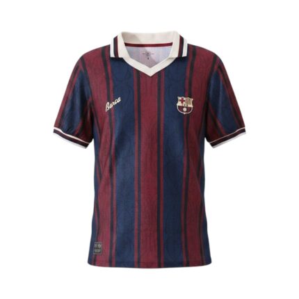 Camiseta retro del FC Barcelona de principios de los 90, primera equipación. — vista frontal en maniquí