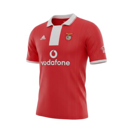 Camiseta retro del Benfica de la temporada 2004/05, primera equipación. — vista frontal en maniquí