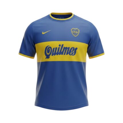 Camiseta retro Boca Juniors 2000/01 primera equipación — vista frontal en maniquí