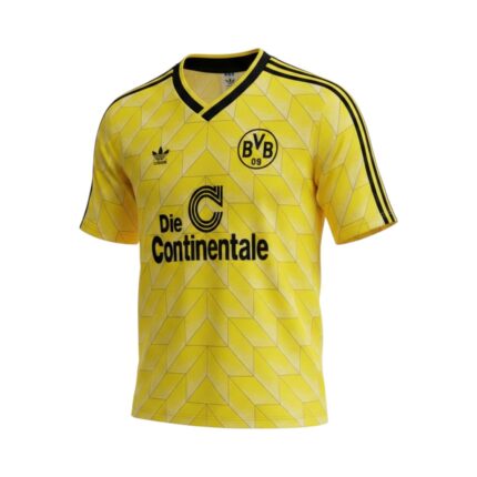 Camiseta retro Borussia Dortmund 1988 Primera Equipación — vista frontal en maniquí