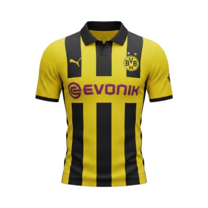 Camiseta retro Borussia Dortmund 2012/13 Primera Equipación — vista frontal en maniquí