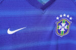 Camiseta retro Brasil 2014 segunda equipación azul — foto 8
