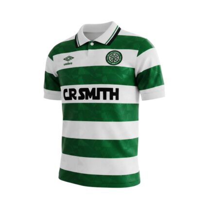 Camiseta retro Celtic FC 1989/91 primera equipación — vista frontal en maniquí