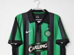 Camiseta retro del Celtic de Glasgow, segunda equipación de la temporada 2006/07, con rayas verdes y negras. — foto 4