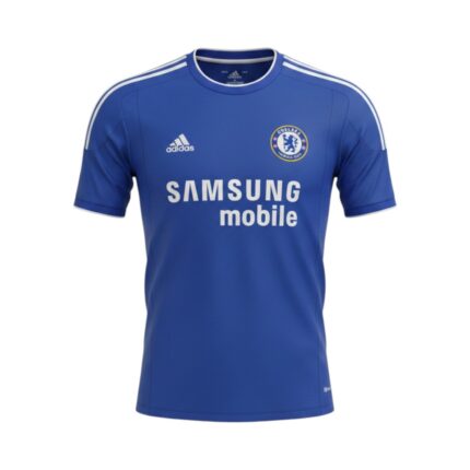 Camiseta retro Chelsea 2006/07 primera equipación azul — vista frontal en maniquí