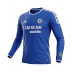Camiseta retro Chelsea 2006/07 primera equipación manga larga — vista frontal en maniquí
