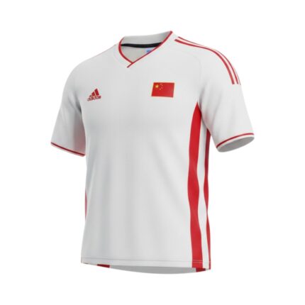 Camiseta retro de fútbol de la selección de China de la temporada 1998, primera equipación. — vista frontal en maniquí