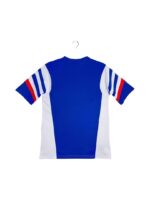 Camiseta retro Club América 1987 segunda equipación, diseño Adidas azul y blanco con detalles rojos. — foto 6