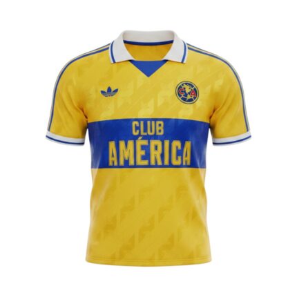 Camiseta retro Club América 1988-1990 Primera Equipación — vista frontal en maniquí