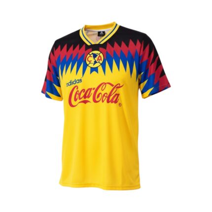 Camiseta retro Club América Primera Equipación 1995 — vista frontal en maniquí