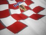 Camiseta retro de la primera equipación de Croacia de la temporada 1998, blanca con el diseño ajedrezado rojo y blanco. — foto 7