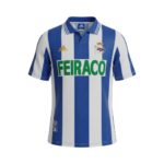 Camiseta retro Deportivo de La Coruña 1999/00 Primera Equipación — vista frontal en maniquí