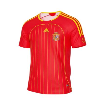 Camiseta retro España 2006 primera equipación — vista frontal en maniquí