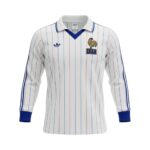 Camiseta retro Francia 1980/82 segunda equipación manga larga — vista frontal en maniquí