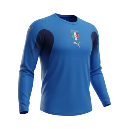 Camiseta retro de la Selección de Italia, primera equipación de manga larga de la temporada 2006. — vista frontal en maniquí