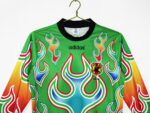 Camiseta retro portero Japón 1998 manga larga diseño llamas — foto 9